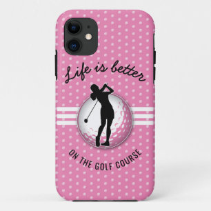 Capa Para iPhone 11 Design Golfer das Mulheres Elegantes