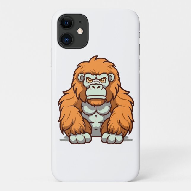 Capa Para iPhone 11 Design Gráfico no Estilo Kawaii em Tons Alegres (Verso)