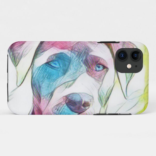 Capa Para iPhone 11 Design legal de cães (Verso (horizontal))