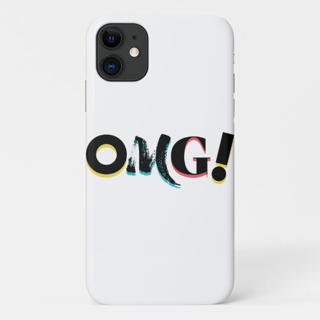 Capa Para iPhone 11 Design moderno, divertido, vibrante, ousado, moder (Verso)