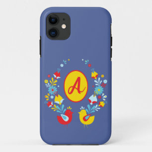Capa Para iPhone 11 Design Monograma de Estilo Boêmico