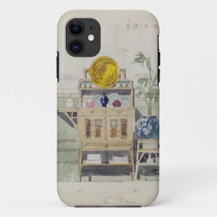 Capa Para iPhone 11 Design para um aparador, c.1860s-70s (w/c & lápis