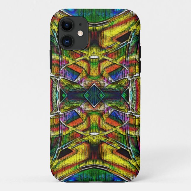 Capa Para iPhone 11 designs abstrato tribais, gravadas (Verso)