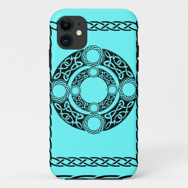 Capa Para iPhone 11 Designs de nó irlandeses (Verso)