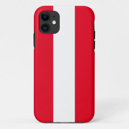 Capa Para iPhone 11 Despojado Natal Vermelho Branco Listras de Verão