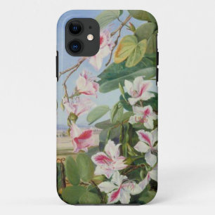 Capa Para iPhone 11 Destino floral cor-de-rosa do amor da paz do chá