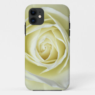 Capa Para iPhone 11 Detalhes aproximados de rosa branca