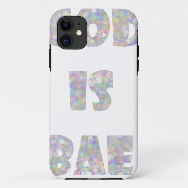 Capa Para iPhone 11 deus é bae (Verso)