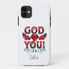 Capa Para iPhone 11 Deus te ama iPhone / iPad case