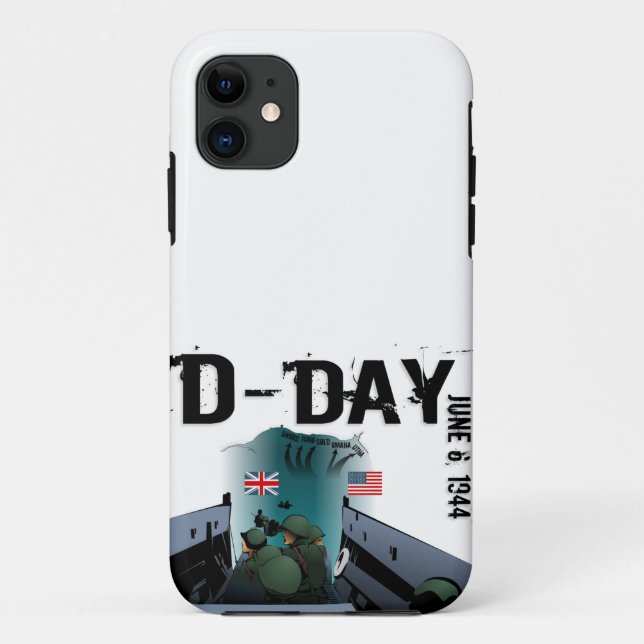 Capa Para iPhone 11 DIA D 6 de junho de 1944 (Verso)