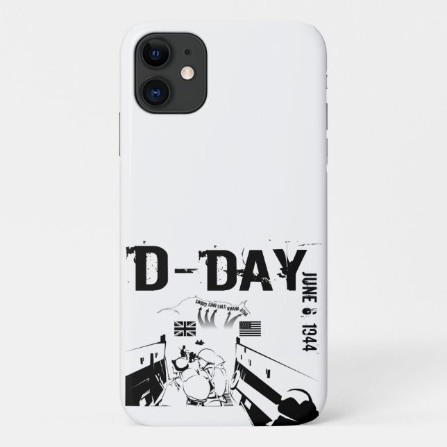 Capa Para iPhone 11 DIA D 6 de junho de 1944 (Verso)