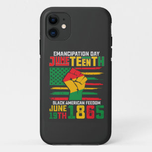 Capa Para iPhone 11 Dia da Emancipação Juneteenth Liberdade Negra Amer