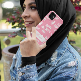 Capa Para iPhone 11 Dia de as mães feliz com o nome personalizado de f