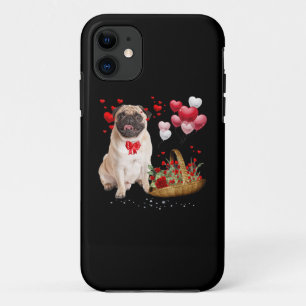 Capa Para iPhone 11 Dia de os namorados Cardíaco Balão de Cachorro C