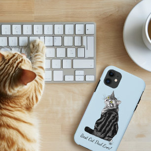 Capa Para iPhone 11 Dia de os pais Silver Tabby