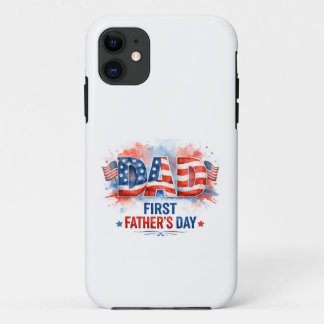 Capa Para iPhone 11 Dia dos Pais Patriótico