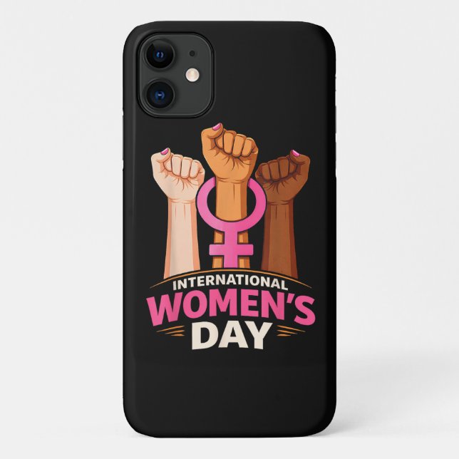 Capa Para iPhone 11 Dia Internacional da Mulher 8 de Março (Verso)