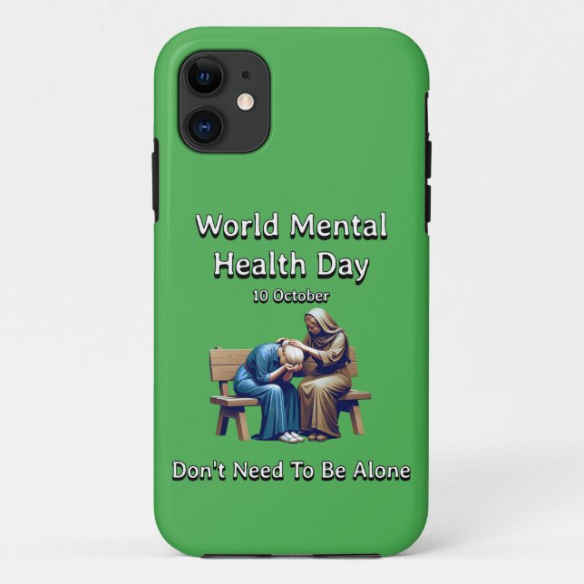 Capa Para iPhone 11 Dia Mundial da Saúde Mental. A Mente Importa Mais. (Verso)