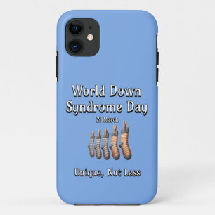 Capa Para iPhone 11 Dia Mundial da Síndrome de Baixo. Exclusivo não me