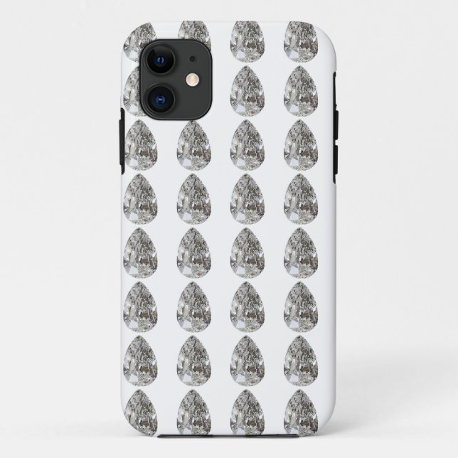 Capa Para iPhone 11 Diamante em Forma de pera (Verso)