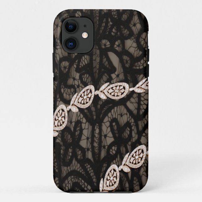 Capa Para iPhone 11 Diamantes do estilo v2 de Paris (Verso)