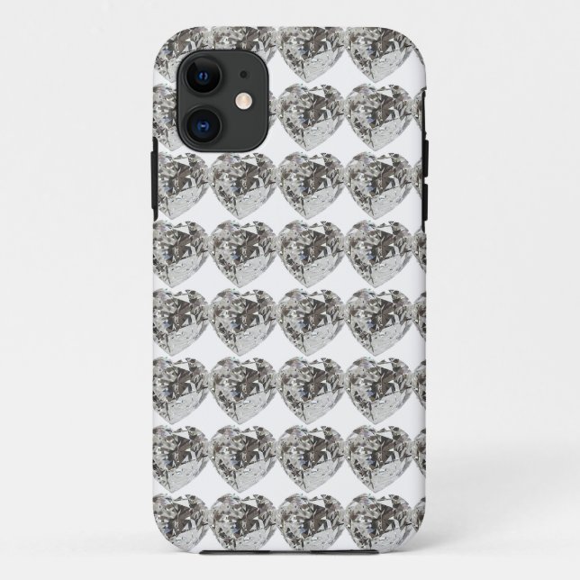 Capa Para iPhone 11 Diamond Heart (Verso)