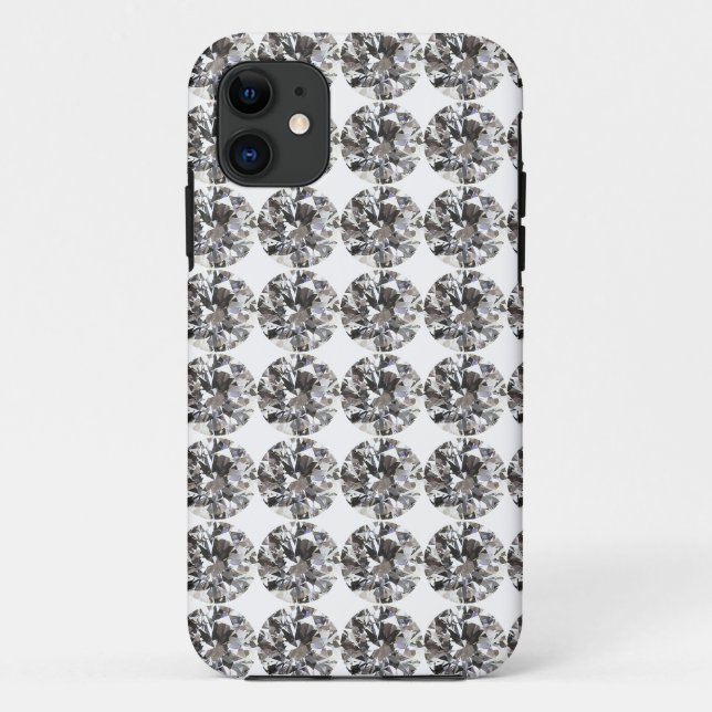 Capa Para iPhone 11 Diamond Pattern (Verso)