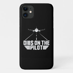 Capa Para iPhone 11 Dibs No Avião-Piloto Namorada