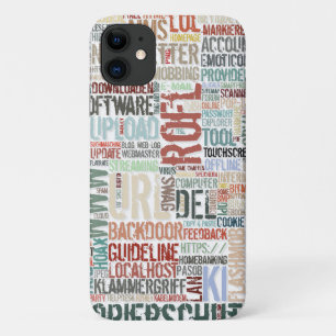 Capa Para iPhone 11 Dicionário de Computador em Cores