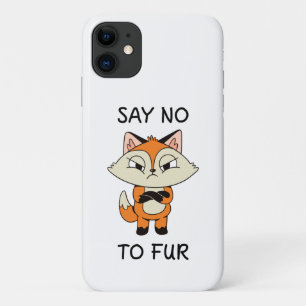 Capa Para iPhone 11 Diga não à Pele - Raposa Triste