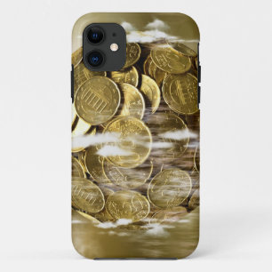 Capa Para iPhone 11 Dinheiro faz o mundo girar, ouro do mundo monetári