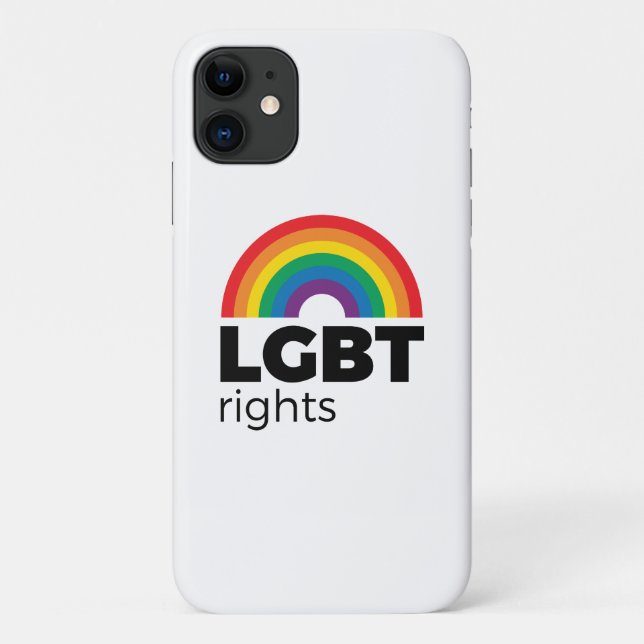 Capa Para iPhone 11 Direitos LGBT (Verso)