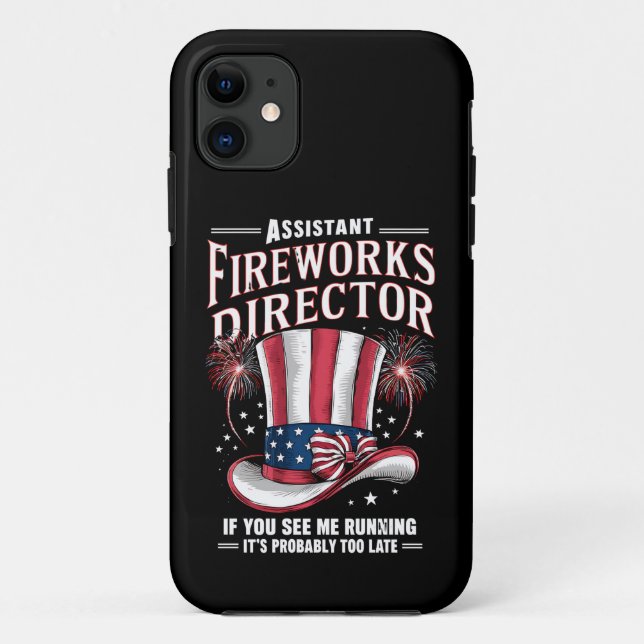 Capa Para iPhone 11 Diretor Assistente de Fogos de Artifício EUA 4 de  (Verso)
