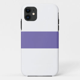 Capa Para iPhone 11 Diversão Elegante Moderno Roxo Periwinkle Listras 