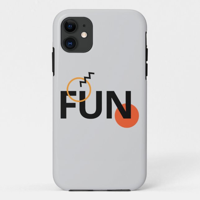 Capa Para iPhone 11 Diversão moderna, alegre, viva, legal e moderna de (Verso)