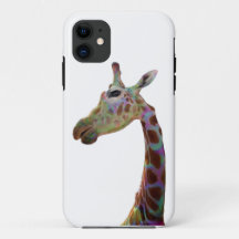 Diversos animais coloridos Giraffe safari