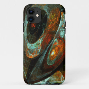 Capa Para iPhone 11 Divisão de Abstrato de Tempo