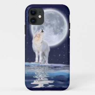 Capa Para iPhone 11 Do iPhone ártico 5 do lobo & da Lua cheia do urro