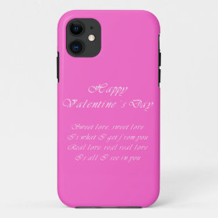 Capa Para iPhone 11 Doce dia de os namorados de amor