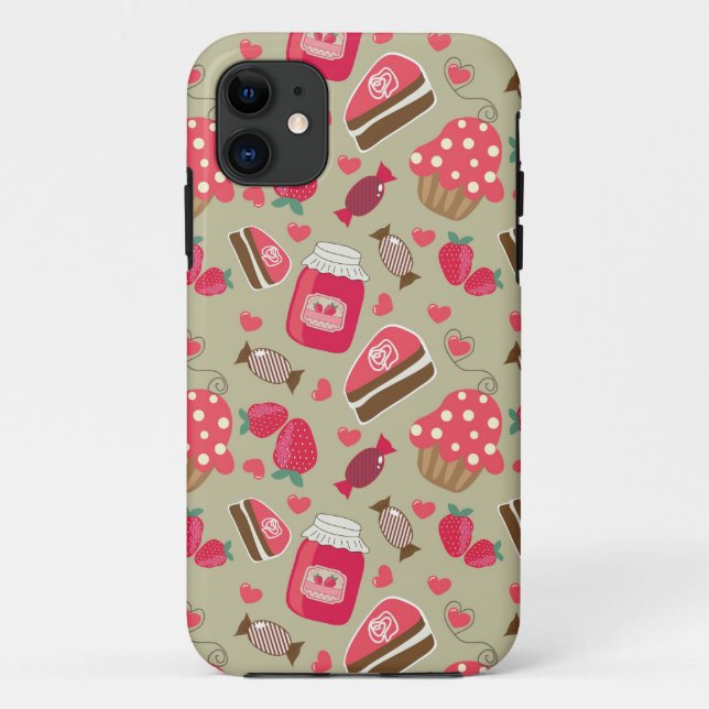 Capa Para iPhone 11 Doces retros (Verso)