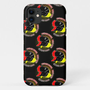 Capa Para iPhone 11 Dogues Alemães Preto Vermelho Dourado