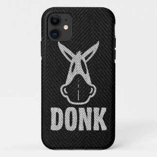 Capa Para iPhone 11 DONK - Branco no preto - caso do iPhone 5