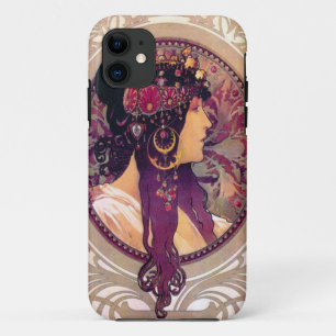 Capa Para iPhone 11 Donna Orechini por Alphonse Mucha