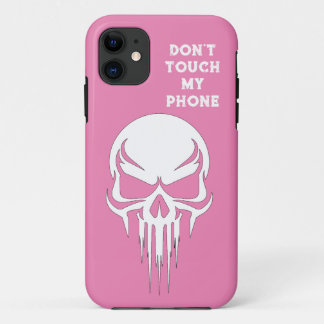 Capa Para iPhone 11 Don't touch my phone pink Funda para iPhone / iPad