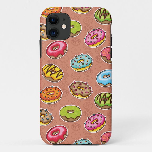 Capa Para iPhone 11 Donuts (Verso)