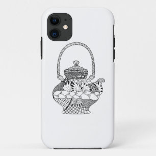 Capa Para iPhone 11 Doodle do bule