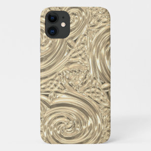 Capa Para iPhone 11 Dourada arte vitoriana vitoriana nouveau