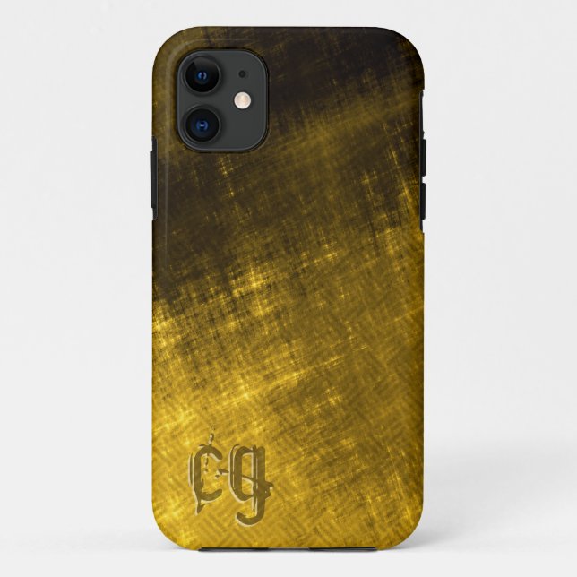 Capa Para iPhone 11 dourado e magro preto (Verso)