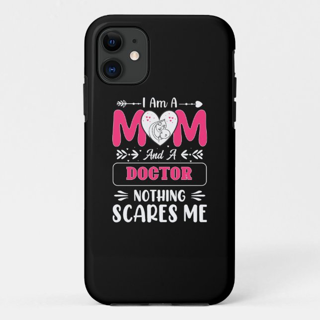 Capa Para iPhone 11 Doutor Mãe, Doutor Engraçado Mãe (Verso)