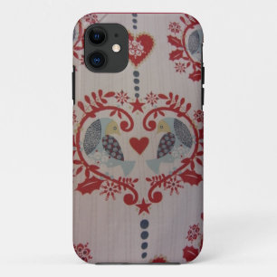 Capa Para iPhone 11 Doves & Hearts — Pensilvânia Dutch Style